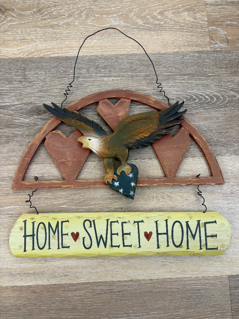 Home Sweet Home Eagle Sign
